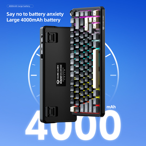 Bàn phím chơi game 60 phần trăm cầu vồng có đèn nền 81 phím Máy Tính Cơ màu trắng với đa phương tiện được trang bị khóa sản phẩm mới - Product Image 1