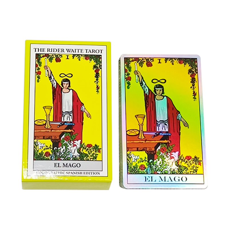 Wholesale Holographic Tarot Oracles Customized silver Gold foil Tarot Cards Wholesale Printing Oracles