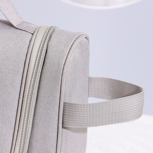 Travel Toiletry Bag Large Capacity Hangable Cosmetic Organizer Rectangle Shape For Trip Pink Brown Blue - Product Image 4