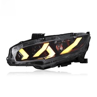 Ensemble de phares LED de style Lamborghini pour Honda Civic 10e génération 16-21 avec lentille de projecteur DRL