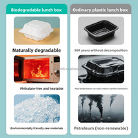 Conteneur alimentaire jetable à 3 compartiments de 9x9 pouces, boîte à emporter blanche pour restaurant, compatible micro-ondes, en plastique PP