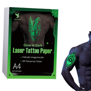 Papier Imprimable A4 pour Tatouages Temporaires à Jet d'Encre Luminescentes, Kit de Pochoirs à Transfert d'Eau pour Enfants - Product Image 1