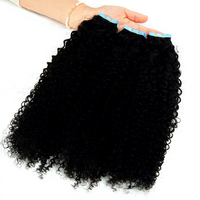 Extensions de cheveux naturels à bandes adhésives en gros, double épaisseur, vierges européennes Remy, cuticules alignées, base en PU, 40 pièces, 100g, fournisseur pour salons