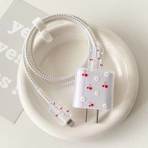 Custodia cuore colorato per <span class=keywords><strong>Apple</strong></span> 18W/20W US custodia per la testa del caricatore veloce per <span class=keywords><strong>iPhone</strong></span> 14/13/12 cavo dati tipo C custodia di protezione del cavo - Product Image 3