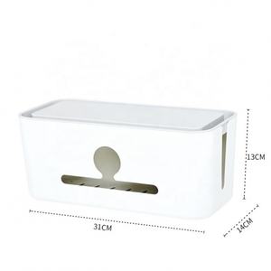 New Style Anti-dust Phone Holder Multi Power Plug Socket Storage Box Cable Wire Cord Organizer Box