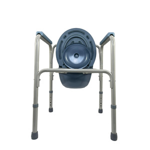 Asiento de Inodoro Portátil para Personas Mayores y Discapacitadas, Ajustable en Altura, con Diseño Plegable, Material de Hierro, Capacidad de 250 Kg - Product Image 1