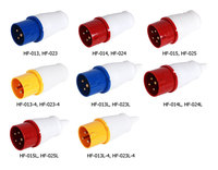 Connecteur industriel HFE 3 broches 4P 5 broches IP44 IP67 Prise CEE Commando à broches solides en PP étanche et anti-poussière 16A 32A 63A 125A 220V 380V 415V