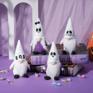 Nouvelles décorations créatives transfrontalières d'<span class=keywords><strong>Halloween</strong></span> : Ornements de poupées gnomes fantômes en polyester avec chapeau pointu effrayant pour bébés de 0 à <span class=keywords><strong>24</strong></span> <span class=keywords><strong>mois</strong></span> - Product Image 2