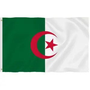 现在装运工厂批发阿尔及利亚定制国旗3x5ft国旗所有国家