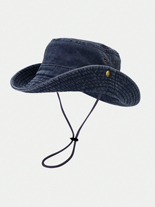 OEM Vente en gros de chapeaux au design de haute qualité Chapeau seau en jean réversible avec logo personnalisé brodé et imprimé Chapeau en jean pour hommes - Product Image 5