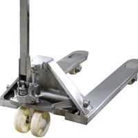 Chariot élévateur à fourche à main en acier inoxydable de 2.5 tonnes