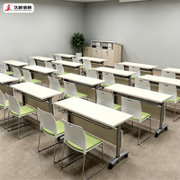 Table de conférence pliable JIUSHUN moderne en bois pour salle de réunion, bureau, bibliothèque, école