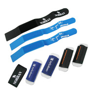 Sangle de ski écologique en gros, compagnon de ski hivernal, vente chaude en Europe et en Amérique, sangle auto-agrippante pour planche de ski avec logo personnalisé