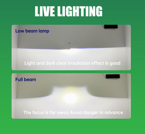 Bombilla de proyector bi-led H4 12V 70W Faros delanteros de reacondicionamiento con lente cuadrada para Vios <span class=keywords><strong>320i</strong></span> Van Luces de coche LED Tamaño de 3 pulgadas - Product Image 6