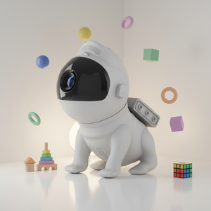 Projecteur Galaxie Chien Spatial pour Noël, Enceinte Bluetooth avec Bruit Blanc et Télécommande, Lumière Étoilée pour Décoration de Fêtes - Product Image 4
