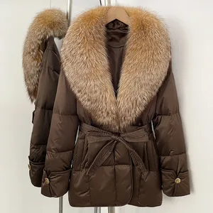 OFTBUY Giacca di Lusso in Piuma d'Oca, Cappotti e Parka 2025 Nuova Giacca Invernale <span class=keywords><strong>da</strong></span> <span class=keywords><strong>Donna</strong></span> con Vera Pelliccia di Volpe, Abbigliamento Esterno Femminile - Product Image 2