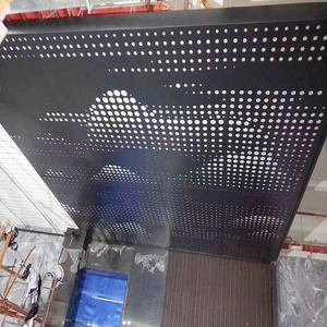 Paneles <span class=keywords><strong>de</strong></span> techo <span class=keywords><strong>de</strong></span> aluminio perforados irregulares que transmiten la luz, láminas <span class=keywords><strong>de</strong></span> aluminio perforadas artísticas personalizadas para techos - Product Image 4