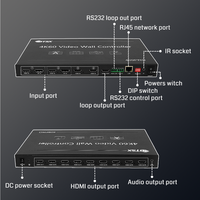 Contrôleur de mur vidéo 4K60 UHD 4 HDMI prend en charge 4 entrées 9 sorties Configurations adaptées aux environnements complexes