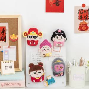 中国文化ブラインドボックスアイテム風水ホームデコレーション神秘的な形而上学ぬいぐるみ冷蔵庫マグネット - Product Image 1