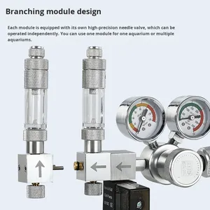 Contador de Bolhas de <span class=keywords><strong>CO2</strong></span> em Aço Inoxidável Ecológico com Válvula de Retenção Modelo 002 da UUIDEAR para Uso em Aquários - Product Image 3