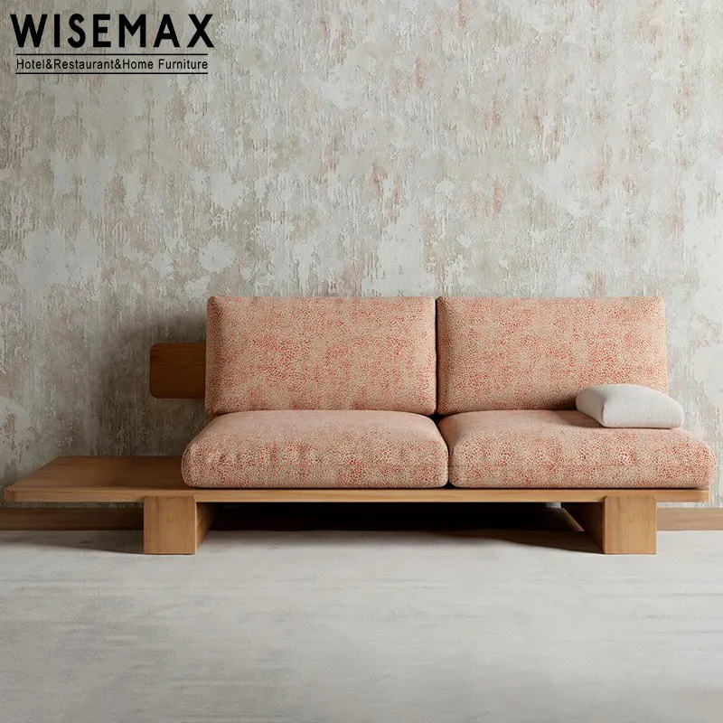 Wisemax đồ nội thất phòng chờ vườn đi văng Sofa giường ngày giường đi văng trong Nhà Nhật Bản gỗ tự nhiên màu rắn khung gỗ sofa cho nhà