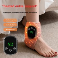 Ceinture de massage 4-en-1 pour pieds, chevilles, mollets et bras, soulagement de la douleur, chauffage sans fil, vibration, masseur de chevilles et de pieds