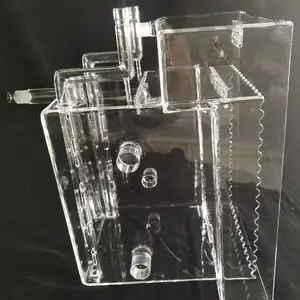 Transparent Quartz Instrument Quartz Cylinder Custom Quartz Cleaning Tank