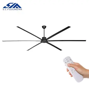 Production Workshop Warehouse 120 Inch Aluminum Blade Big Size Remote Control Hvls Large Air Industrial Bldc Ceiling Fan
