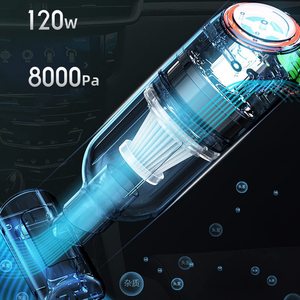 Aspirateur humide et sec rechargeable par USB pour voiture et maison, aspirateur portatif puissant pour poils d'animaux - Product Image 5