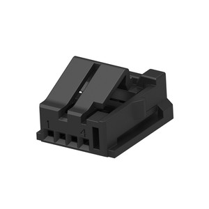 Accepter BOM List 1-2332184 Boîtiers de connecteurs rectangulaires à 4 positions 1.27mm en ligne Suspension libre 123321841 noir - Product Image 1