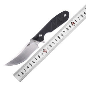 Venta al por mayor <span class=keywords><strong>Sanrenmu</strong></span> al aire libre cuchillo de hoja fija kydex vaina negro G10 mango táctico supervivencia Camping cuchillo de caza recto - Product Image 2