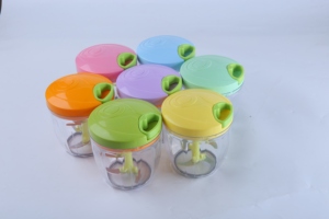 Picador de Ajo Manual con <span class=keywords><strong>Cuerda</strong></span>, <span class=keywords><strong>Picadora</strong></span> de Ajo Portátil, Cortador de Verduras Multifuncional para Cocina, Camping y Uso en Autocaravanas - Product Image 2