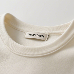 Étiquettes tissées en gros pour vêtements, étiquettes de taille personnalisées avec <span class=keywords><strong>logo</strong></span>, en satin <span class=keywords><strong>et</strong></span> taffetas haute densité, à plier <span class=keywords><strong>et</strong></span> à coudre - Product Image 2