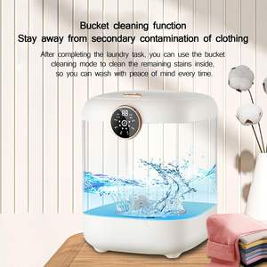 Mini laveuse électrique entièrement automatique Portable petit lavage et séchage intégrés pour sous-vêtements sèche-<span class=keywords><strong>linge</strong></span> compact - Product Image 3