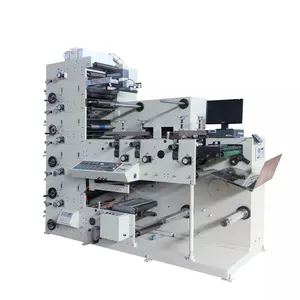 Copo de papel de alta velocidade de 6 cores, rolo para rolar flexível impressão Machine-B34