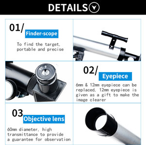 Vente chaude Portable Haute Définition <span class=keywords><strong>de</strong></span> Grossissement Monoculaire Télescope Astronomique <span class=keywords><strong>Skywatcher</strong></span> - Product Image 4