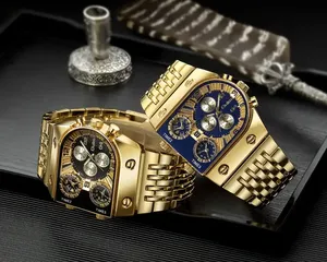 <span class=keywords><strong>Montre</strong></span>-bracelet à quartz pour homme <span class=keywords><strong>Oulm</strong></span> 9315, élégante, bracelet en or, 3 aiguilles, étanche, montres pour homme, 1 <span class=keywords><strong>prix</strong></span> - Product Image 5