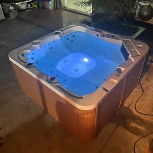 Bain à remous de luxe pour 3 personnes, sièges profonds, extérieur/intérieur, <span class=keywords><strong>jacuzzi</strong></span>, baignoire à remous, massage, acrylique blanc, <span class=keywords><strong>spa</strong></span> pour appartement, hôtel - Product Image 3
