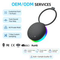 Haut-parleur Bluetooth sans fil stéréo TWS portable 6W, étanche IPX5, pour la douche en plein air, la plage