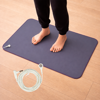 Tapis de mise à la terre anti-statique conducteur haute résistance Litchi Grain Grounding Purple Mat, conception anti-statique pour utilisation sur bureau et au sol