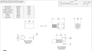 Mạ Vàng <span class=keywords><strong>RF</strong></span> <span class=keywords><strong>SMA</strong></span> RG58 nam cắm Brass uốn ống Pin cho kết nối đồng trục pin thông tin liên lạc kết nối đồng trục - Product Image 3