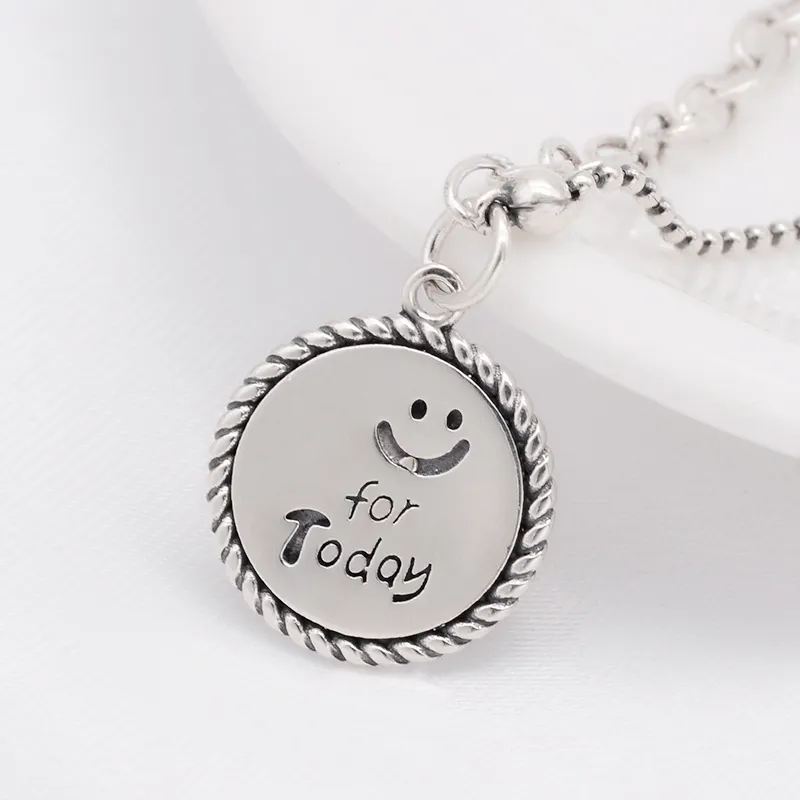 2022 Gift Item Fashion 925 Sterling Silver Happy Smile Necklace Jewelry Fathers Day Gifts More Gift Idea