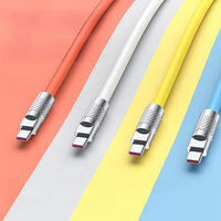 Kabel Data USB ke Type-C Pengisian Cepat 120W 6A dengan Konduktor Tembaga Murni dan Silikon Lembut untuk iPhone, Android, Komputer & Earphone