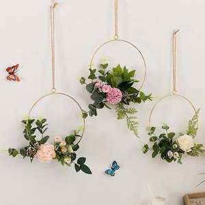 Cesta tejida Arte <span class=keywords><strong>para</strong></span> paredes Flores coloridas Lavandería Balcón Colgante Maceta grande <span class=keywords><strong>Colgar</strong></span> Suculentas Cestas de mimbre Plantas - Product Image 1