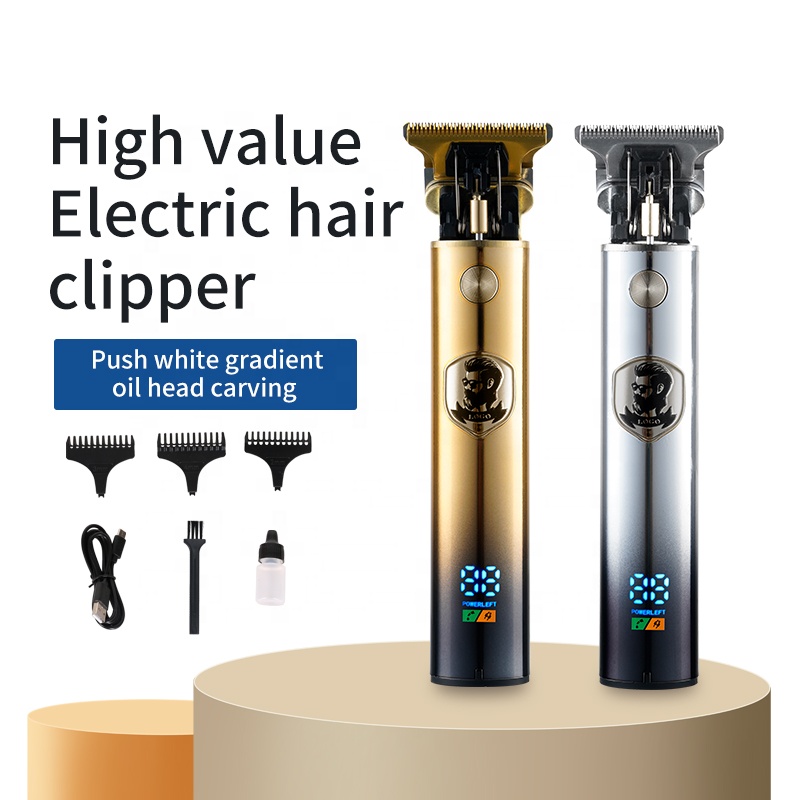 Машинка для стрижки волос T9 Li T-Outliner, профессиональная электрическая Беспроводная Машинка для стрижки волос с ЖК-дисплеем, 0 мм