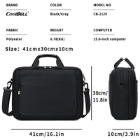 CoolBELL Factory Custom Laptop Briefcase Daily Use Large Capacity Business Men Waterproof Easy Carry Shoulder 15 Inch Laptop Bag