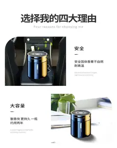 Seat Essential Oil Fragrance Center Console Fragrance Air Freshener Decoration Jewelry Car Perfume Solar Aromatherapy