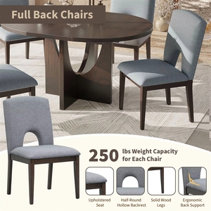 <span class=keywords><strong>TOPMAX</strong></span> Ensemble de table à manger moderne en bois extensible 5 pièces, design confortable et réglable, plateau amovible de 16,2 pouces pour petits espaces - Product Image 6