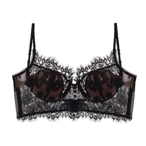 Reggiseno <span class=keywords><strong>senza</strong></span> <span class=keywords><strong>ferretto</strong></span> in pizzo stile francese, compatto e con scollo a U, a maniche lunghe, <span class=keywords><strong>senza</strong></span> schienale, modello sottile e con taglio verso l'alto - Product Image 5