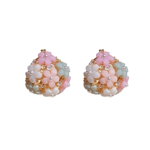 <span class=keywords><strong>Orecchini</strong></span> a cestino <span class=keywords><strong>con</strong></span> zirconi e perle, design femminile di nicchia, nuovi <span class=keywords><strong>orecchini</strong></span> estivi alla moda e freschi - Product Image 5